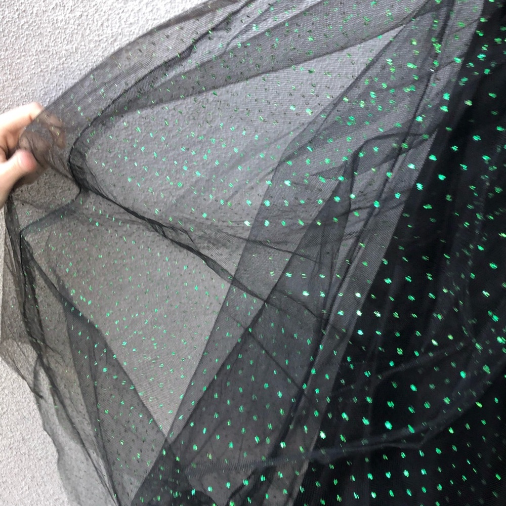 Vintage Gunne sax strapless black tulle prom tulle dress sparkly - Picture 3 of 12